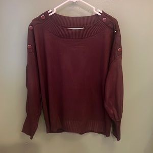 NY&Co Burgundy Sweater